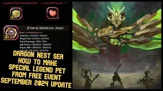 How To Make Special Legend Pet From DN SEA September 2024 Free Event : Just Login & Play Everyday
