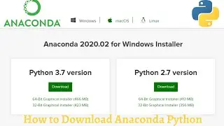 How to download Anaconda Python on Windows | Python 3.7 --Version