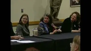 Panel discussion among conference presenters
