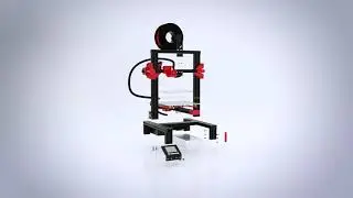 Alfawise U30 2.8 inch Touch Screen High Precision DIY Desktop 3D Printer - Black U30 EU Plug