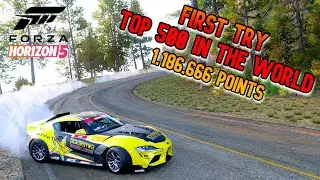Pro Drifter's First Try on Longest Drift Zone - Forza Horizon 5