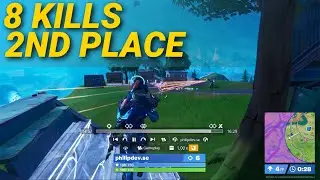 Fortnite 8 eliminations in one game.