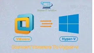 How To Convert Vmware VM To Hyper-V VM Step By Step Guide || Usman IT Solution ||