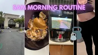 5AM MORNING ROUTINE🚿🫐🏋🏻‍♀️