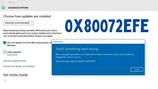 Fix Windows Update Error 0x80072efe