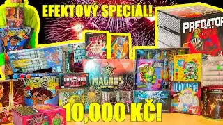 OHŇOSTROJ ZA 10,000 KČ!🧨🎆 - EFEKTOVÝ SPECIÁL (kompakty, single shot, fontány)