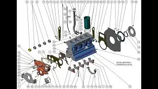 Ремонт двигателя. ММЗ  Д-245. Repair engine. MMZ D-245