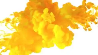 Yellow Ink Paint for Background With No Copyright.