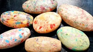 Recycled dry soap|Relaxing soap carving ASMR|Satisfying video🌈