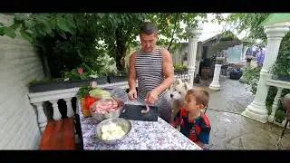 Как мы варили цыганский борщ в казане