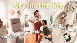 PREGNANT DITL VLOG |  working on the NURSERY, baby NAME hint, the best nursery GLIDER!