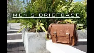 Винтажный кожаный портфель // Vintage men's briefcase // Hand made 100%