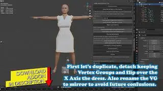 Blender. Mirror a Vertex Group's Weight.