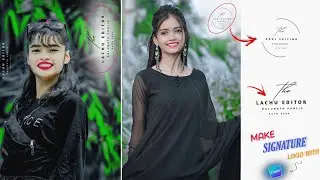 Nagpuri photo editing logo kaise banaye? Signature Logo Banana Sikho | photography logo editing
