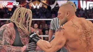 WWE 2K22: The Fiend Bray Wyatt vs Brock Lesnar | Wrestlemania 38