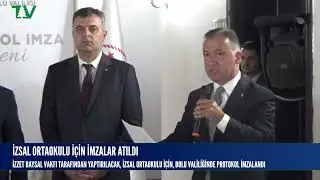 BOLU'DA İZSAL ORTAOKULU İÇİN İMZALAR OTURDU