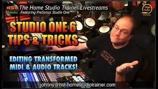 Studio One 6 Tips & Tricks (12-20-2022) - EDITING TRANSFORMED AUDIO & MIDI TRACKS