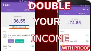 How To Doube Your Money On Slide [LIVE PROOF]| 200% Working