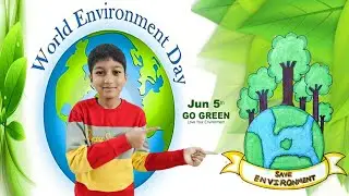 World Environment Day drawing | Save Environment | Save Earth drawing | Simple June 5th drawing