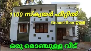 1300 ( ground floor 1100 )square feet ഇൽ ഒരു മൊഞ്ചുള്ള വീട്‌ 👍👍👍