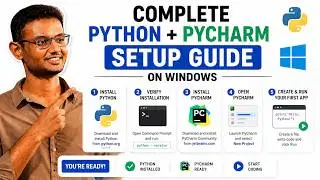 Python + PyCharm Setup on Windows | Ultimate Installation Guide 2025