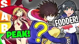 ALL Toaru Characters Ranked Weakest to Strongest Tier List ft: 