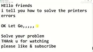My printer wont print FIX! Simple fast and easy way to get your printer to print.