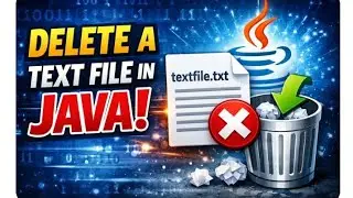 How To Delete A Text File In Java| delete() in java| Explanation With Example (