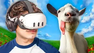 I BECAME A GOAT AND CREATED CHAOS IN THE CITY! - iplusd VR Goat Simulator