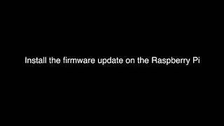 How to update Raspberry Pi 4 firmware