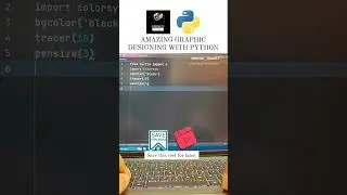 AMAZING GRAPHIC DESIGNING WITH PYTHON 🌟#graphic #designing #python #programming #youtubeshorts