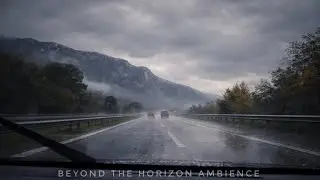 Rainy Day Drive from Germany to Austria | Relaxing Car Ambience & Rain Sounds