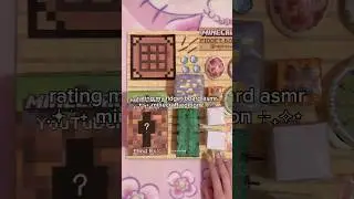 rating my minecraft fidget board asmr💛