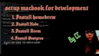 setup macbook for web development