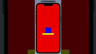 Drop a dynamic square on a static rectangle
