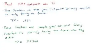 Determining optimal cut-points using an ROC analysis