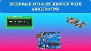 Interface LCD & I2C Module with arduino Uno By Technoesolution | 
