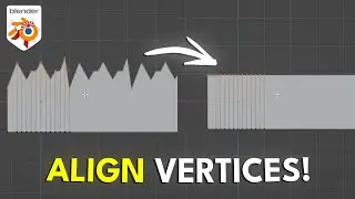 How to Align Vertices On An Axis in Blender in 1 Minute!