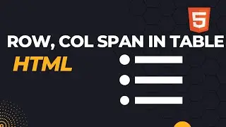 Row ,col span in table| row or col span