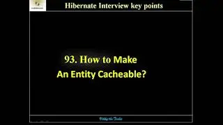 HB93. How to make an Entity Cache-able?