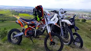 Покатушки на питбайках BSE PH10-125e. Kayo 140. Racer 200. Kawasaki 200 2T. Открыли сезон 2020