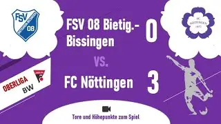 Oberliga Baden-Württemberg: FSV 08 Bietigheim-Bissingen - FCN 0 : 3  (0:0) ...