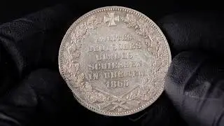 Germany Bremen Taler 1865 B 2nd German Shooting Festival PROOF-LIKE-
