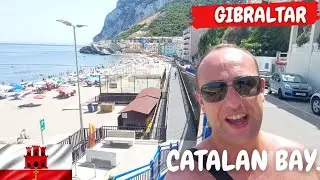 Gibraltar's BUSIEST beach. 🇬🇧🇬🇮 (2024)