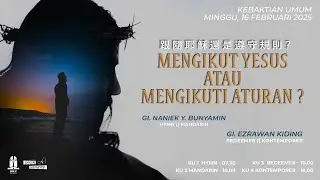 #HYMN​​​​​​ 16/02/25-07.30 WITA| GI. Naniek Y. Bunyamin ~Mengikut Yesus atau mengikuti aturan?
