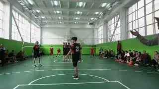 38 школа vs 190 школы 1-й сет | Межшкольные соревнования