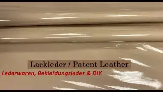 Lackleder, Echtleder cappuccino / Patent Leather, Genuine Leather cappuccino