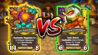 The STRONGEST MECH BOARD Vs. the ULTIMATE LEAPER COMP | Hearthstone Battlegrounds