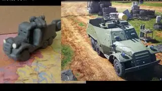 БТР-152А из пластилина