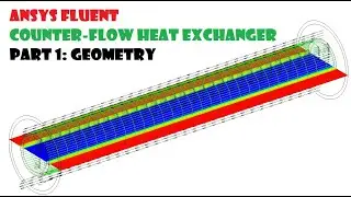 ANSYS FLUENT Tutorial: Counter Flow Heat Exchanger (Part 1/3)